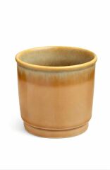 Porselen Kulpsuz Açık Kahverengi Espresso Fincan Bardak