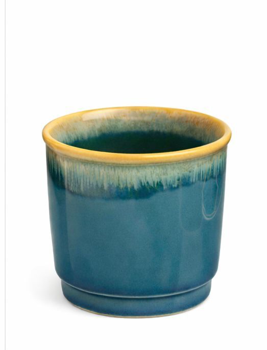 Porselen Kulpsuz Petrol Mavisi Espresso Fincan Bardak