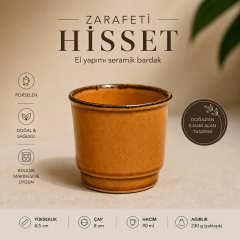 Porselen Kulpsuz Kiremit Rengi Espresso Fincan Bardak